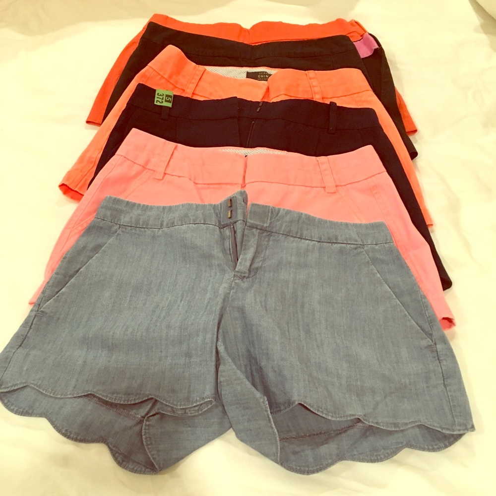 J.crew scalloped shorts